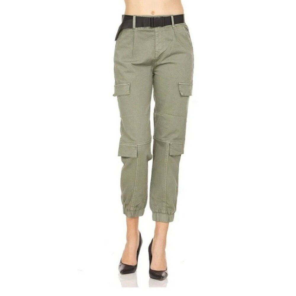 vip jeans girls Juniors Solid olive green cargo Jeans 9 29